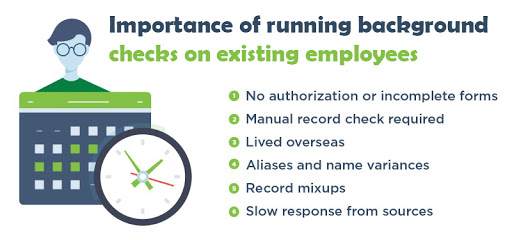 Importance of running background checks on existing employees